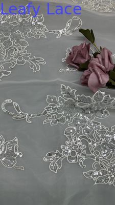 Chiếc váy cao cấp vải thêu vải mạc vải quần áo bộ sưu tập mới cho quần áo áo và thiết kế thời trang