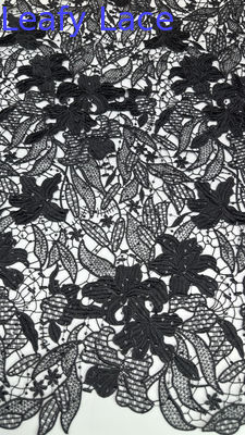 Chantilly Dent Luxury Chemical Dent Fabric Leafy Romantic Dent cho trang phục và váy cưới
