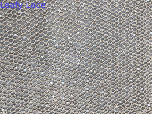Mesh Pearl Beaded Embroidery vải cho thanh lịch thở trang phục ăn tối chất lượng cao