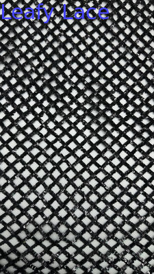 100% polyester tất cả Sequin đen Sequin thêu vải Plaid cho AW mùa cho váy