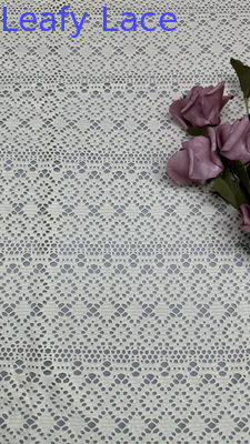 Cotton thêu dệt dệt thêu rỗng-up sang trọng cho bộ sưu tập mới váy