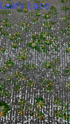 Xanh và trắng Sequin thêu vải Đá vải Bộ quần áo sơn quần áo sơn quần áo sơn quần áo