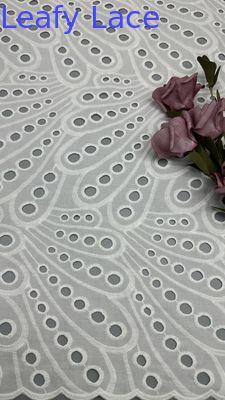 Vải ren Chantilly Pháp, màu trắng, họa tiết khoét lỗ, dùng cho may mặc, áo choàng, váy cưới