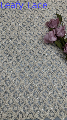 Vải ren thừng 100% cotton hình tròn 100% cotton dùng cho đầm dạ hội