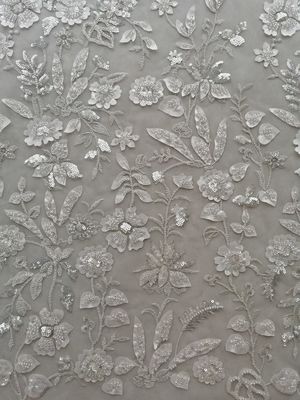 Vải ren thêu nylon polyester
