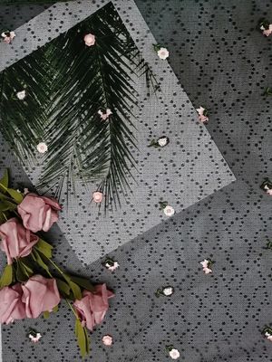 Vải tuyn thêu hoa 49 inch AZO Miễn phí