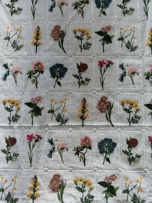 80 Yards Cotton 9 màu Vải ren hoa 3D thêu