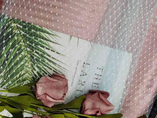 Cô dâu vải tuyn trắng chấm bi duyên dáng