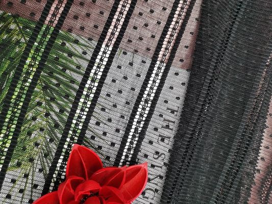 100 Yards 100% Polyester Lưới xếp li Vải ren chấm