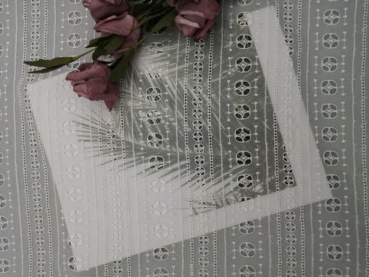 100 Yards lụa thêu mắt vải