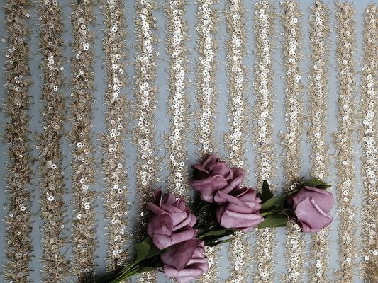 Trang trí váy cho phụ nữ 60 Yards Vải ren thêu ren tuyến tính