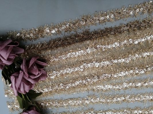 Trang trí váy cho phụ nữ 60 Yards Vải ren thêu ren tuyến tính