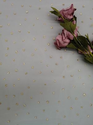 Hình dạng ngôi sao kim loại Vải tuyn lưới Phụ nữ Váy in lá