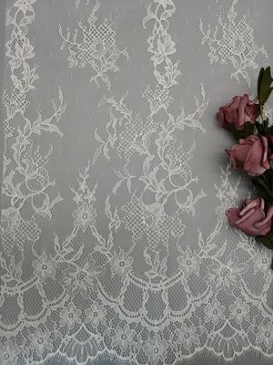 Vải tuyn lưới thêu bông