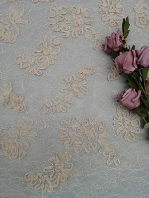 Vải may mặc thêu ren 100% Polyester