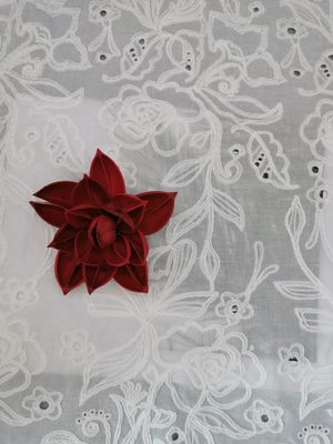 100% cotton có dây thêu ren vải cho trẻ em