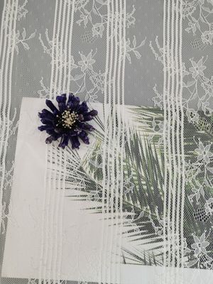 Áo sơ mi thêu hoa Pháp Polyester ren trang trí vải