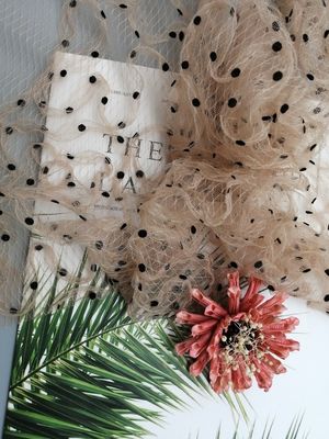 Ba chiều 3D hoa vải ren hoa chấm lưới vải tuyn