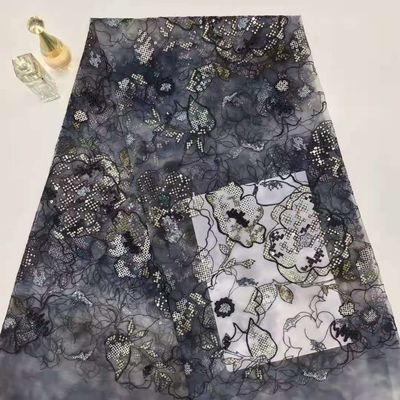 Vải thêu ren hoa 125CM cho áo váy