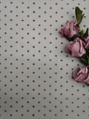 Flocked Voile Tulle In Ren Vải Cô bé Váy Thêu