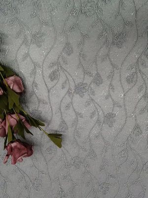 Vải ren thêu hoa 3D hoa cho trang phục dự tiệc