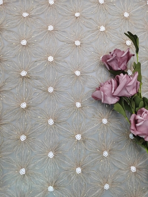Phụ nữ may Sequin Vải thêu Móc ren Vải tuyn Thêu