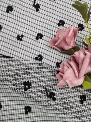 Hoa Tulle Flocked Mesh Vải Lưới với thiết kế đàn