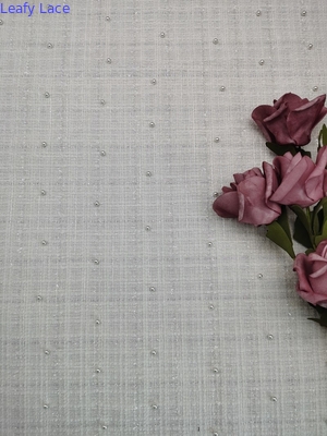 Vải thêu sequin rộng 125cm Vải tuyn móc ren thêu