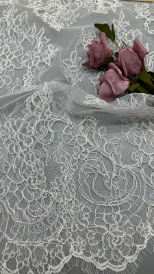 Xanh Pháp Chantilly Dent Fabric bền và thanh lịch Fabric Đám cưới Lễ hội Vải trắng