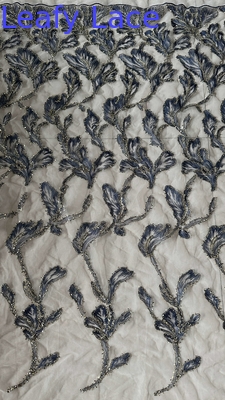 Vải đan kim loại chất lượng cao Đám cưới thanh lịch 60 Yards Vải thêu