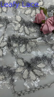 100% Polyester Sequin Metallic Lace Fabric Luxury Breathe And Elegant Sequin Fabric 100% Polyester Sequin Metallic Lace Fabric Luxury Breathe And Elegant Sequin Fabric