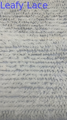 Vải đan xen 100% polyester lưới đất thở Luxar cho váy cưới