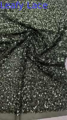 Vải thêu sequin 100% Polyester Vải phức tạp Chất lượng tốt cho Váy dự tiệc