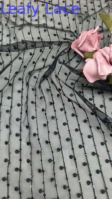 Mesh Embroidered Lace Spot Fabric Customized Luxary Wedding Dresses Gowns